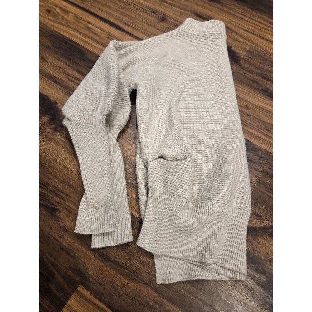 Pea in the Pod Maternity Ribbed Knit Dolman Sweater Beige Size M - Picture 4 of 10
